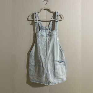 Free People Light Wash Denim Romper